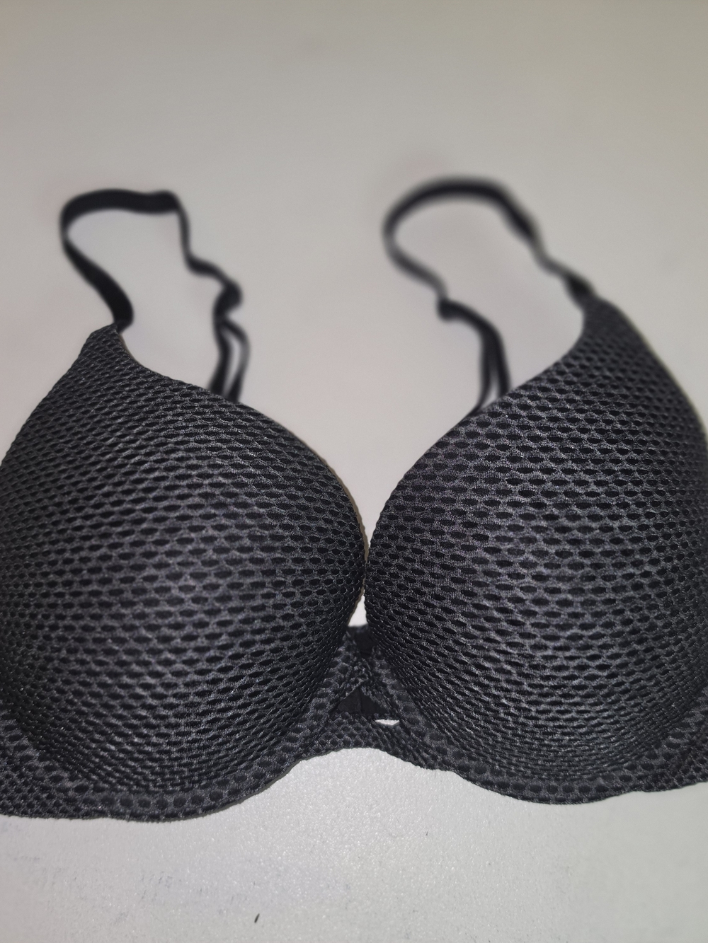 Victoria's Secret Black Textured Push-Up Bra